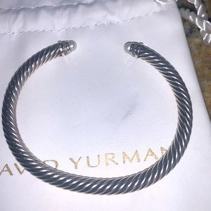 David Yurman 5mm Pearl and Diamonds Bracelet